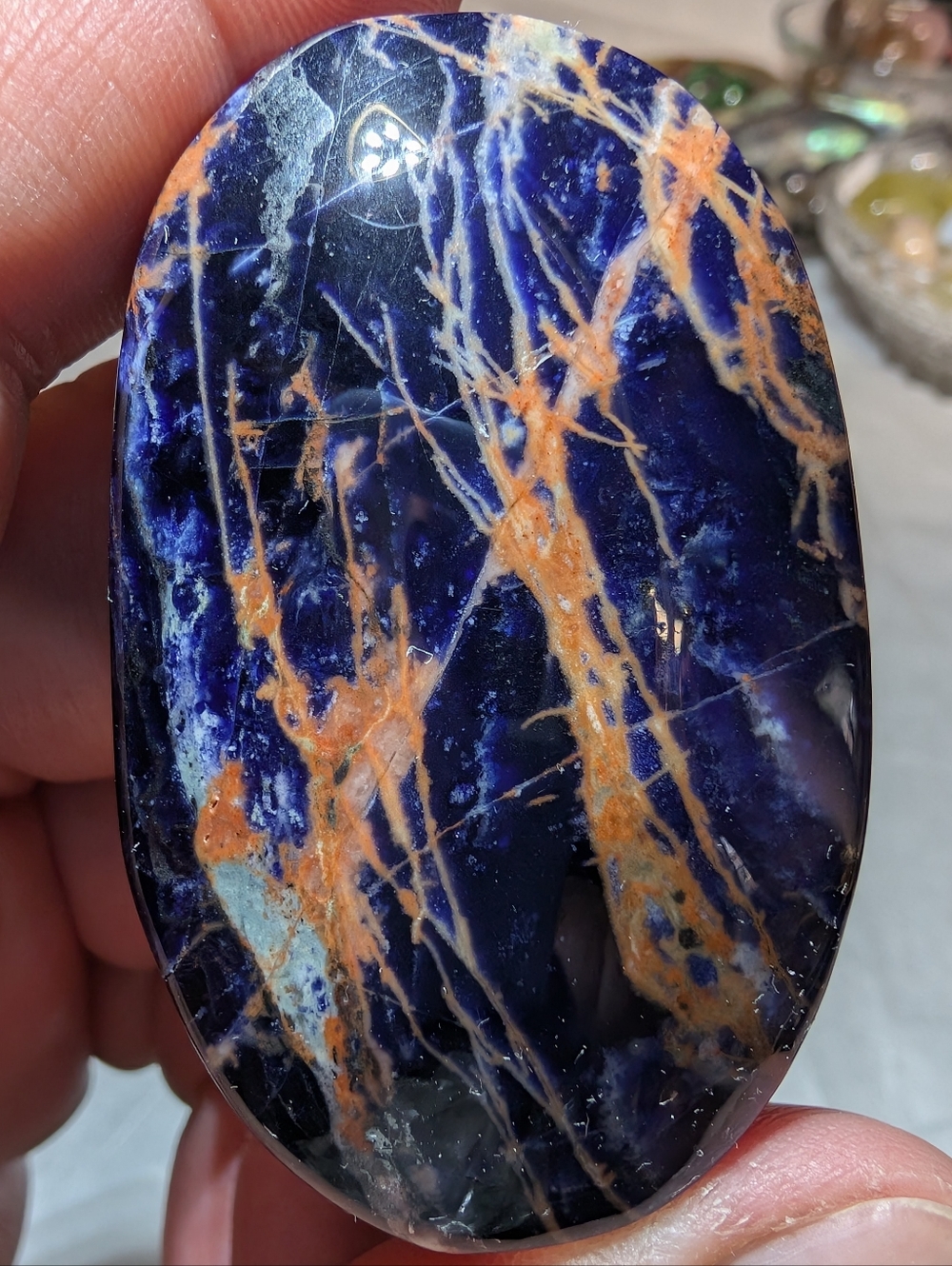 Sodalite Palm Stone